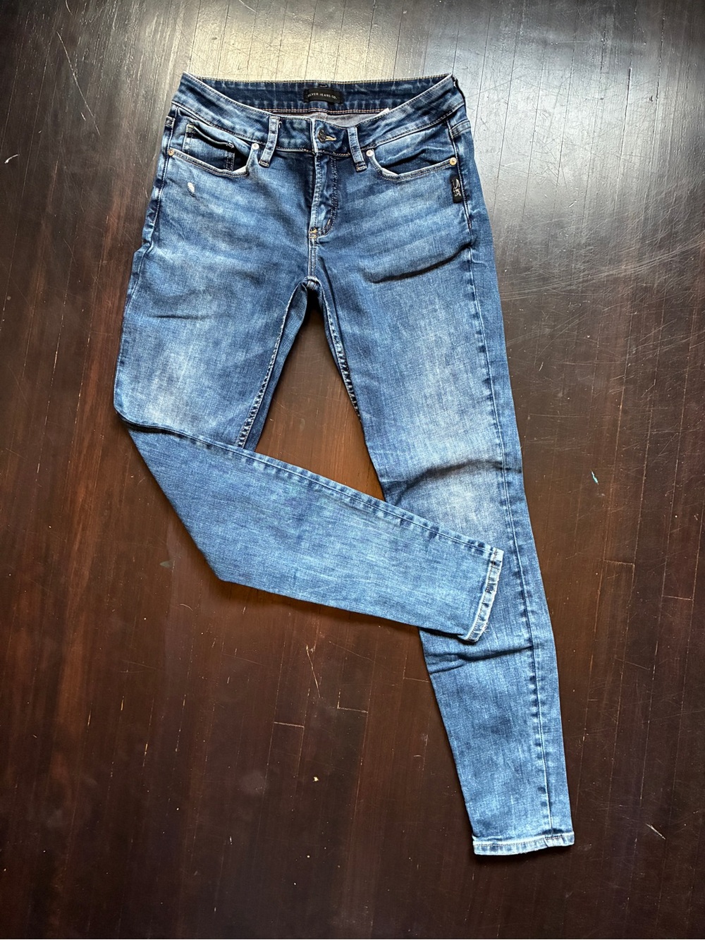 Silver Suki skinny jeans, size 28
